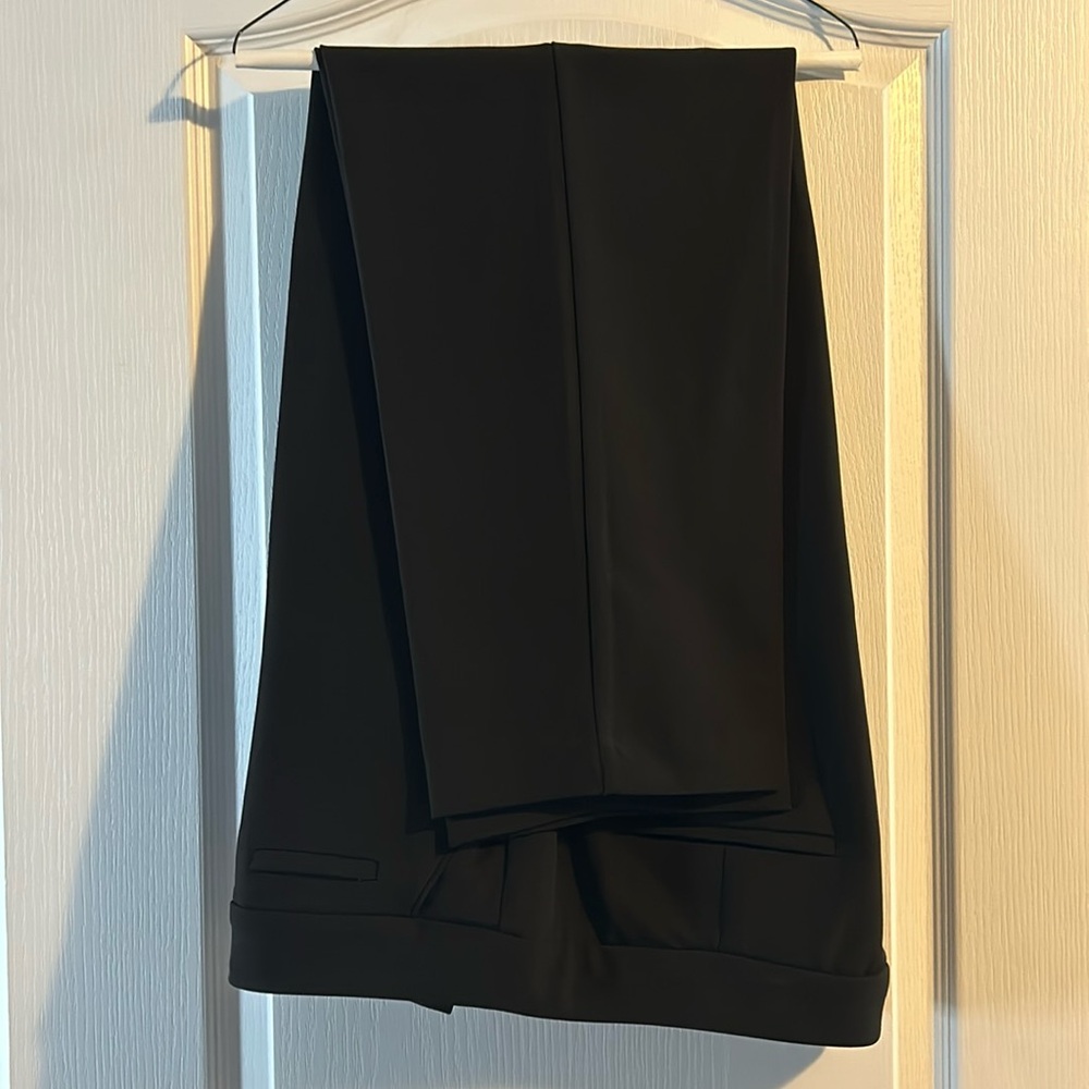 versatile black slacks for office, dressy or casual.  Wash & wear.